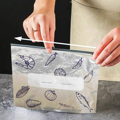 🎖️Reusable and Resealable Aluminum Storage Bag 🥢🌍