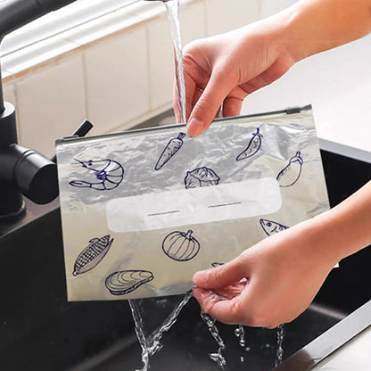 🎖️Reusable and Resealable Aluminum Storage Bag 🥢🌍