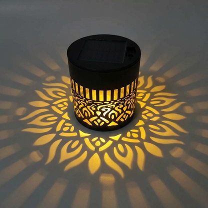 🎖️Solar Mandala Light – Stunning Pattern Projection, 2-in-1 Floor & Wall Design & IP65 Waterproof Auto On/Off 🌿