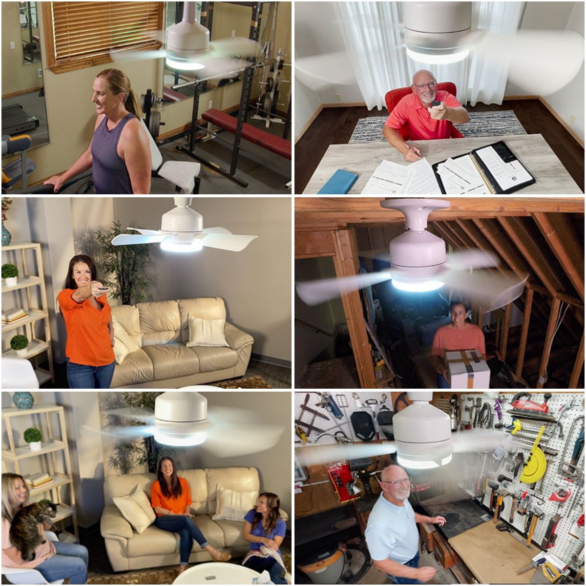 🔥LAST DAY SALE 50% OFF⏳40W LED Ceiling Fan Light – 20.5” Ultra-Quiet with Remote 🎯 | E27 + FREE B22 Adapter 🔌 | For Bedroom 😴, Kitchen 👩‍🍳 & Garage 🛠️