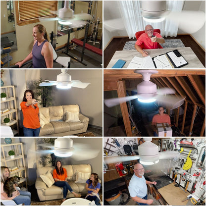 🔥LAST DAY SALE 50% OFF⏳40W LED Ceiling Fan Light – 20.5” Ultra-Quiet with Remote 🎯 | E27 + FREE B22 Adapter 🔌 | For Bedroom 😴, Kitchen 👩‍🍳 & Garage 🛠️