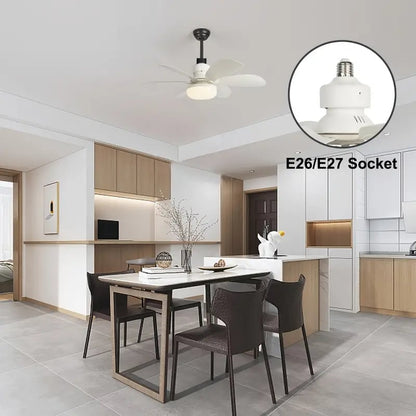 🔥LAST DAY SALE 50% OFF⏳40W LED Ceiling Fan Light – 20.5” Ultra-Quiet with Remote 🎯 | E27 + FREE B22 Adapter 🔌 | For Bedroom 😴, Kitchen 👩‍🍳 & Garage 🛠️