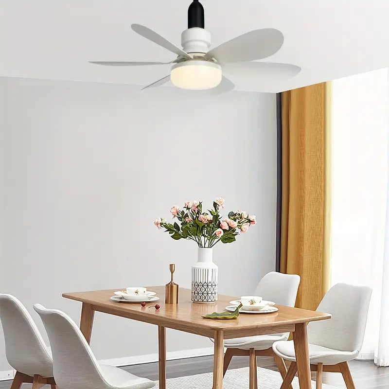 🔥LAST DAY SALE 50% OFF⏳40W LED Ceiling Fan Light – 20.5” Ultra-Quiet with Remote 🎯 | E27 + FREE B22 Adapter 🔌 | For Bedroom 😴, Kitchen 👩‍🍳 & Garage 🛠️