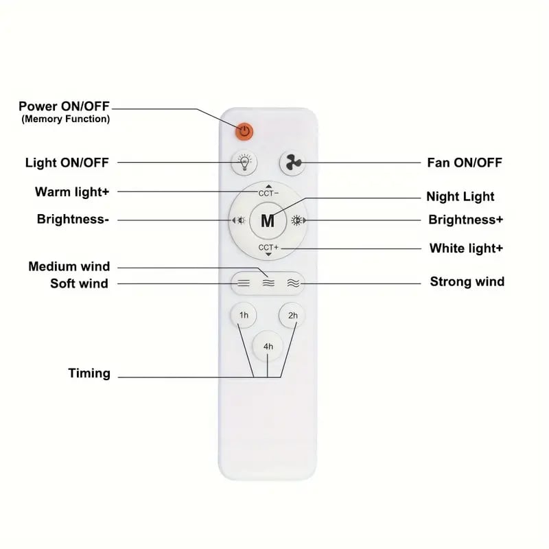 🔥LAST DAY SALE 50% OFF⏳40W LED Ceiling Fan Light – 20.5” Ultra-Quiet with Remote 🎯 | E27 + FREE B22 Adapter 🔌 | For Bedroom 😴, Kitchen 👩‍🍳 & Garage 🛠️