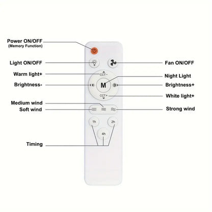 🔥LAST DAY SALE 50% OFF⏳40W LED Ceiling Fan Light – 20.5” Ultra-Quiet with Remote 🎯 | E27 + FREE B22 Adapter 🔌 | For Bedroom 😴, Kitchen 👩‍🍳 & Garage 🛠️