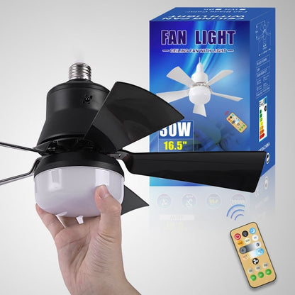 🔥LAST DAY SALE 50% OFF⏳40W LED Ceiling Fan Light – 20.5” Ultra-Quiet with Remote 🎯 | E27 + FREE B22 Adapter 🔌 | For Bedroom 😴, Kitchen 👩‍🍳 & Garage 🛠️