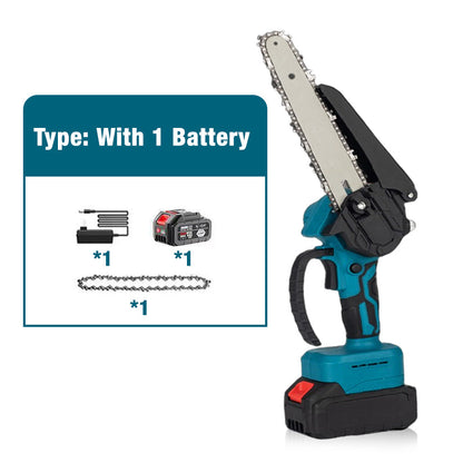 🔥6-Tommers Battery-Powered Mini Chain Saw With Battery