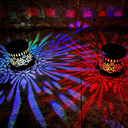🎖️Solar Mandala Light – Stunning Pattern Projection, 2-in-1 Floor & Wall Design & IP65 Waterproof Auto On/Off 🌿