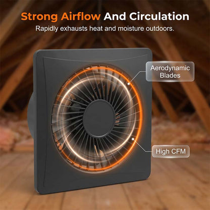 🔥Solar Powered Exhaust Fan Kit for Greenhouse & Attic 🌞💨