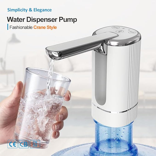 🔥 LIMITED-TIME 50% OFF! 💥 Automatic Dispenser Pump – Rechargeable, Foldable Spout, Universal Fit ✨