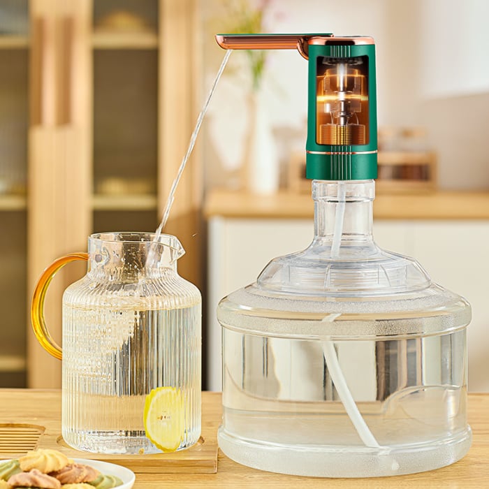 🔥 LIMITED-TIME 50% OFF! 💥 Automatic Dispenser Pump – Rechargeable, Foldable Spout, Universal Fit ✨