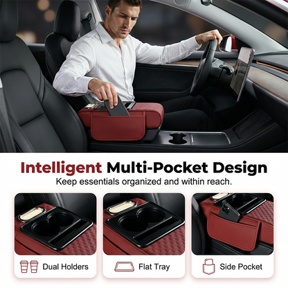 🔥Car Armrest Storage Box with Cup Holder