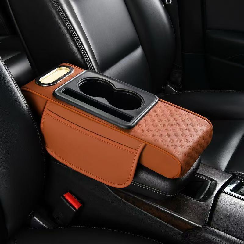 🔥Car Armrest Storage Box with Cup Holder