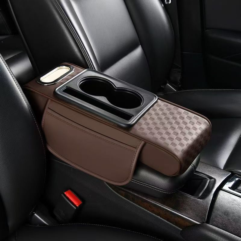 🔥Car Armrest Storage Box with Cup Holder
