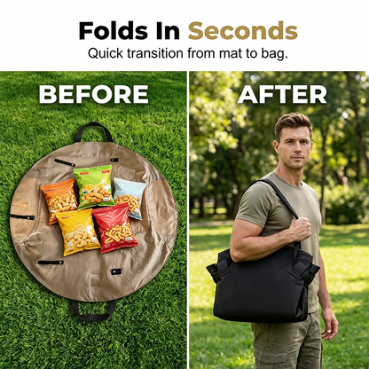 🔥🧺2-in-1 Convertible Picnic Mat Tote Bag